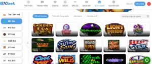 8XBET slot game mỗi trò chơi được thiết kế với chủ đề khác nhau