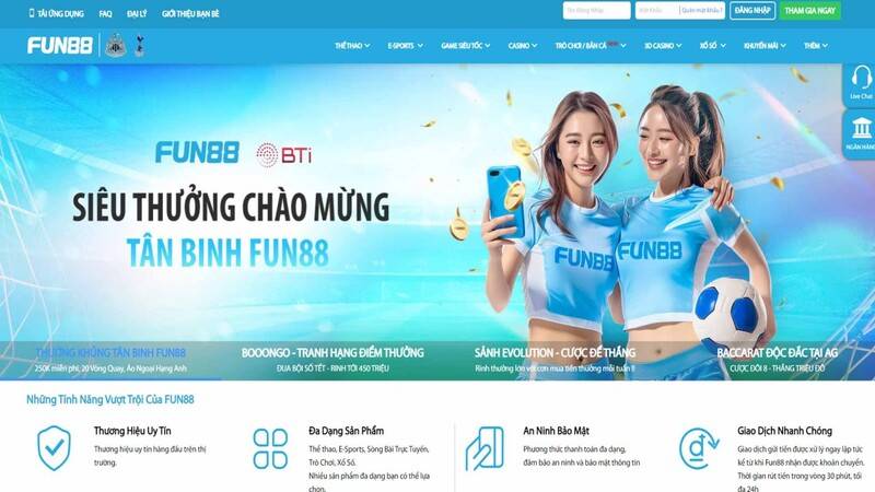 Đăng ký Fun88 với cơ hội rinh thưởng lớn 